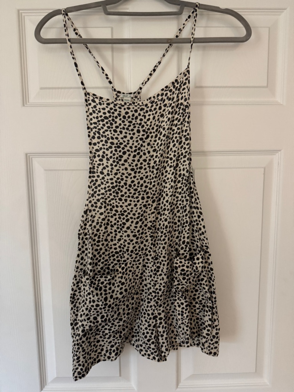aerie Black and White Spotted Romper